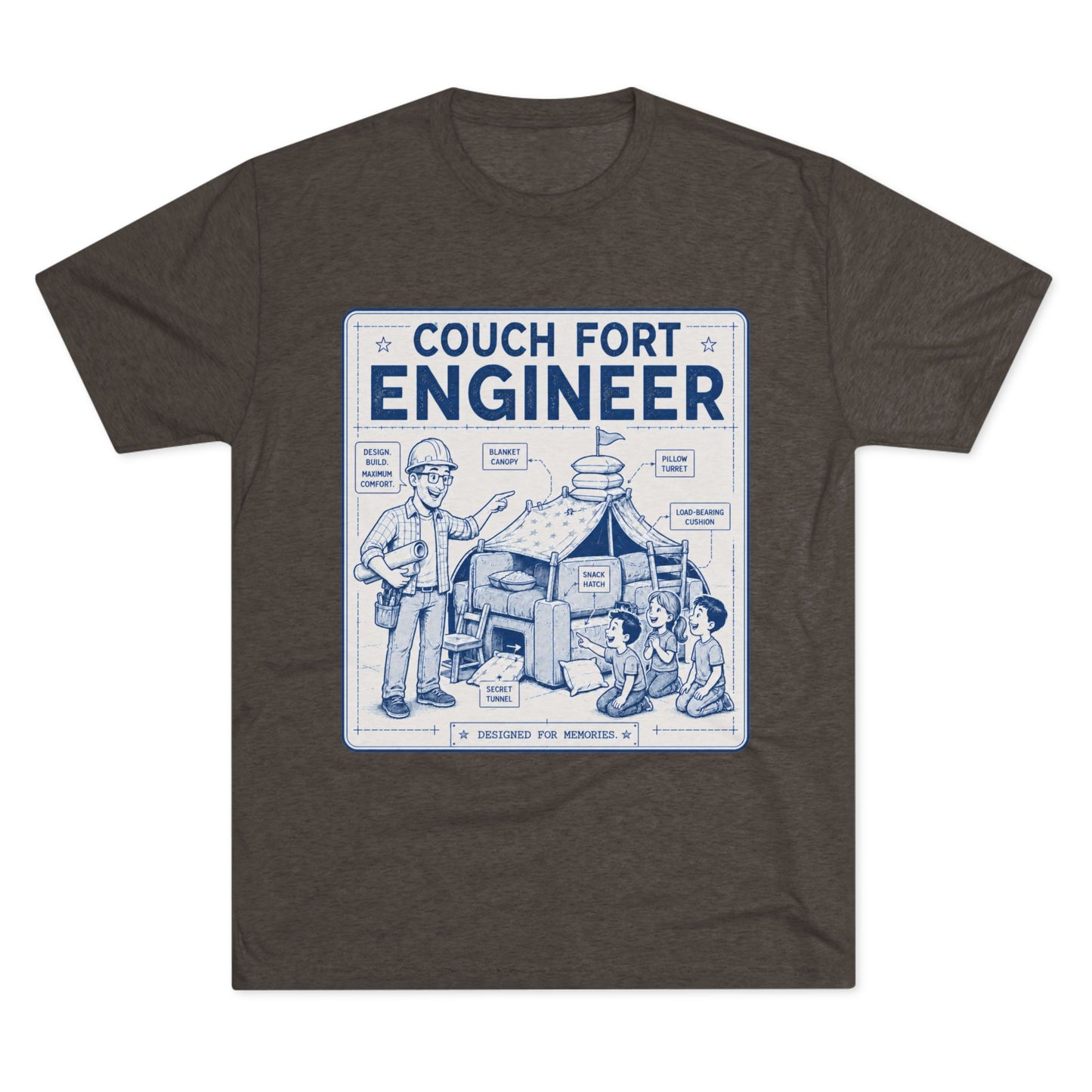 Overboard Dad Fort 66% Tri-Blend Tee