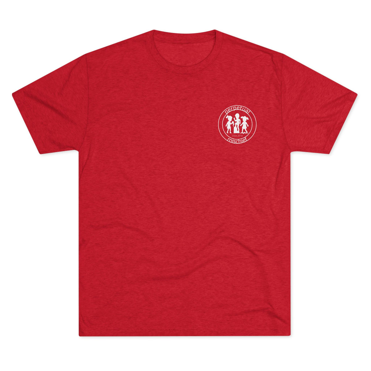 Perpetual Mischief Tri-Blend T-shirt in Tri-Blend Vintage Red | 66 Percent