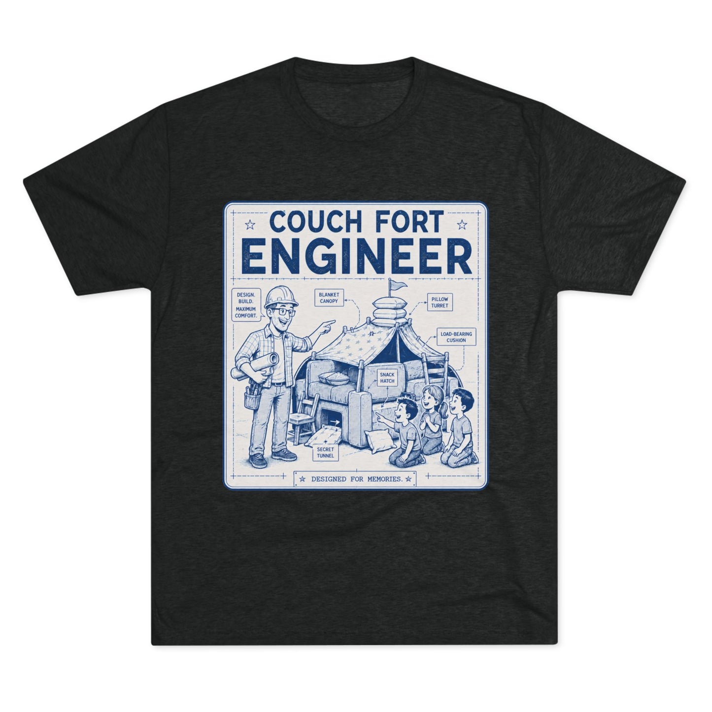 Overboard Dad Fort 66% Tri-Blend Tee