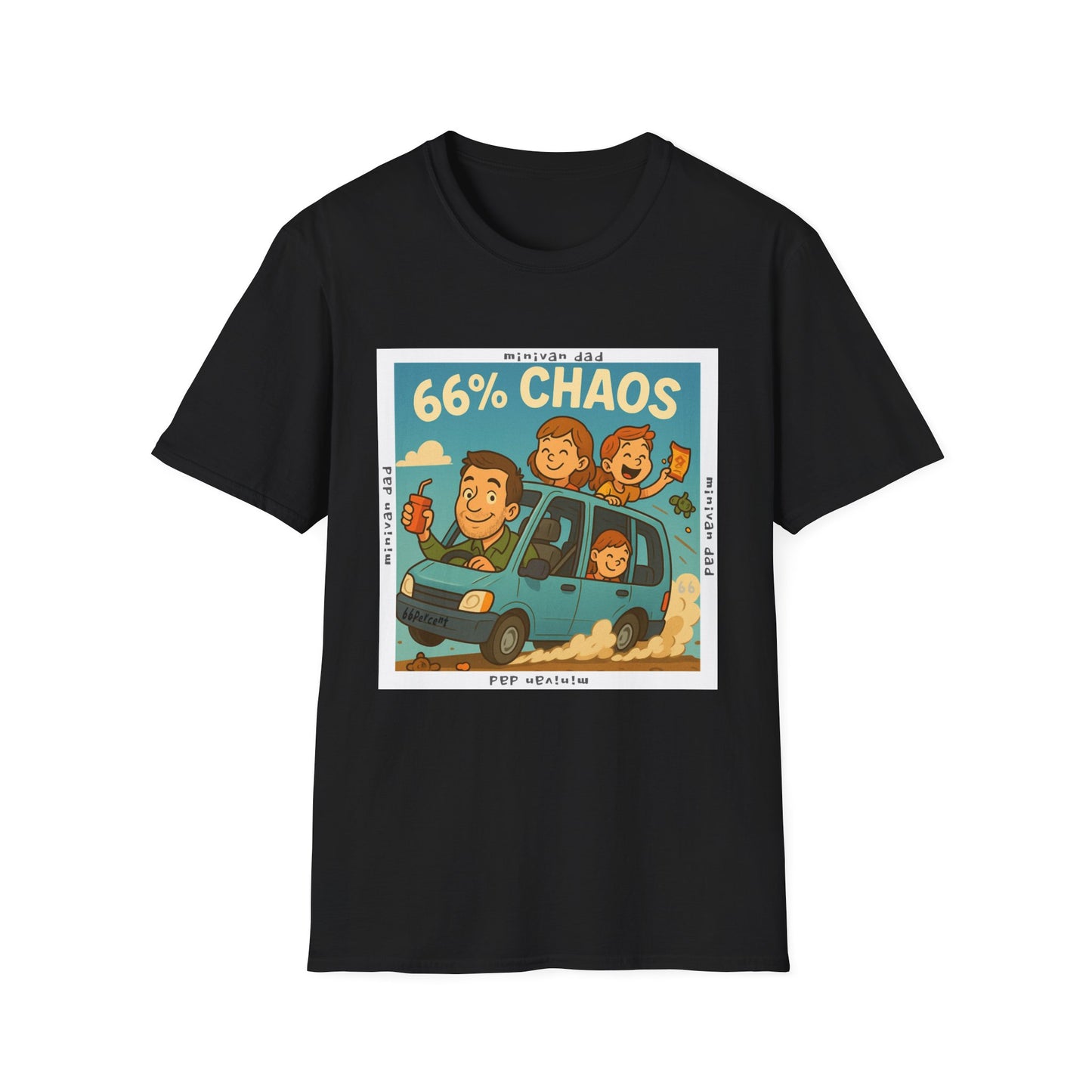 Minivan Dad Chaos Cotton Tee - 66 Percent