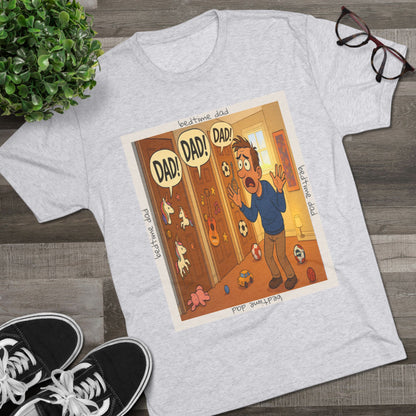 “DAAAD!” on repeat. This 66% tee is for every dad who’s survived the bedtime boss level — barely. Worn out, proud, and still undefeated.