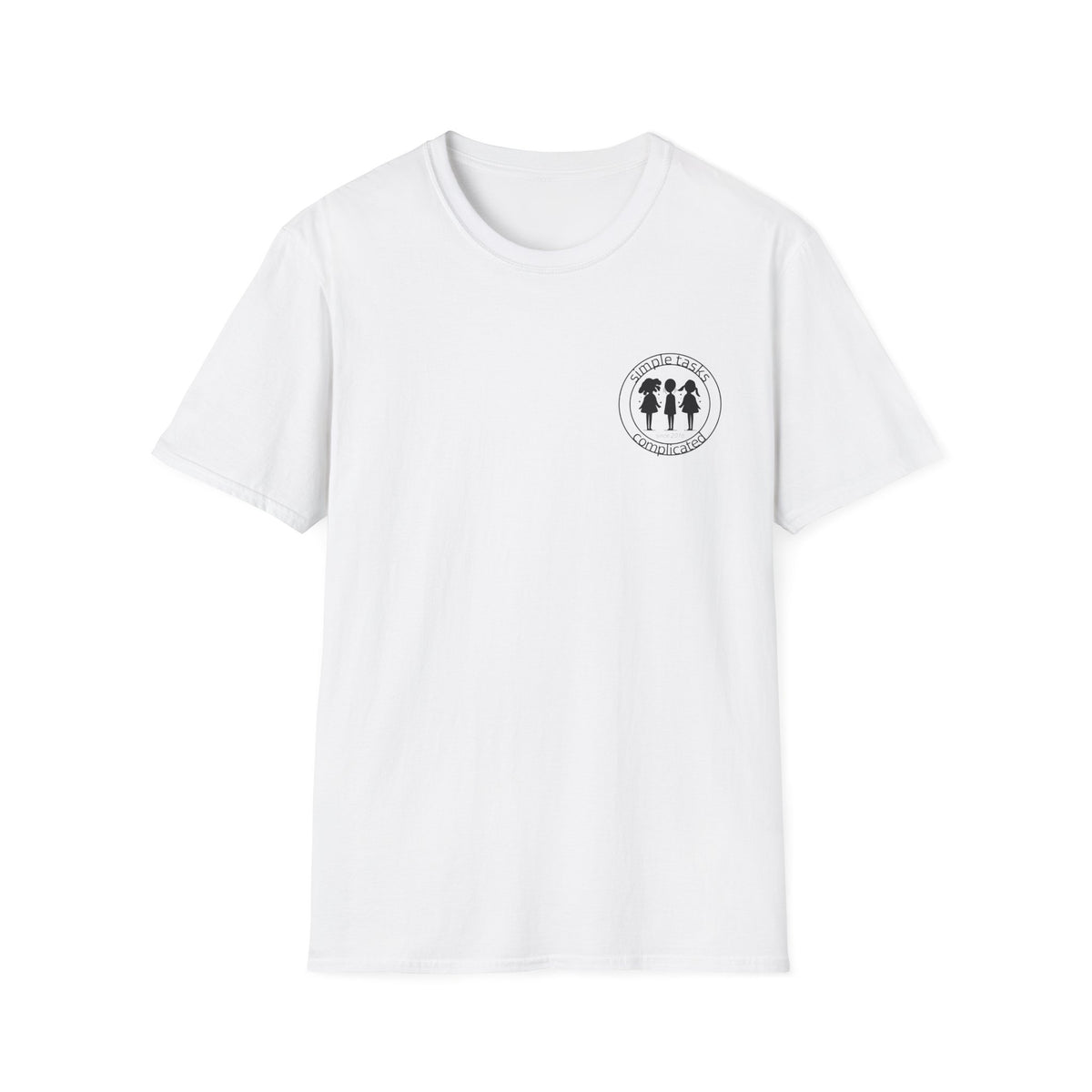 Simple Tasks Complicated - Small Logo Cotton T-shirt in White | 66 Percent