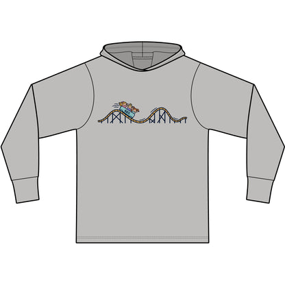 Roller Coaster Lightweight Hoodie in Aluminum Grey | 66 Percent