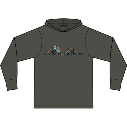 Roller Coaster Lightweight Hoodie in Space Black | 66 Percent
