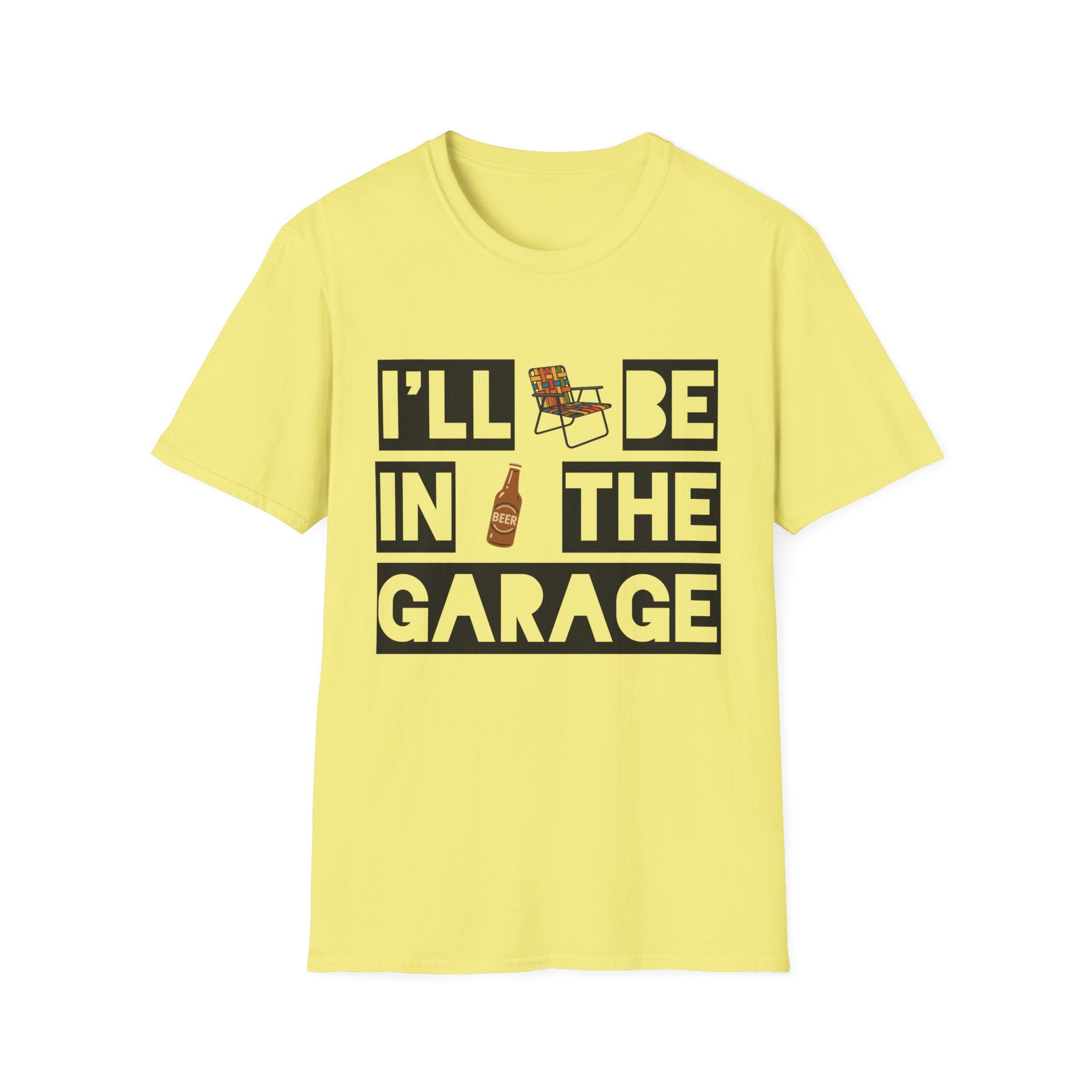 I'll Be In The Garage Cotton Tee - 66 Percent