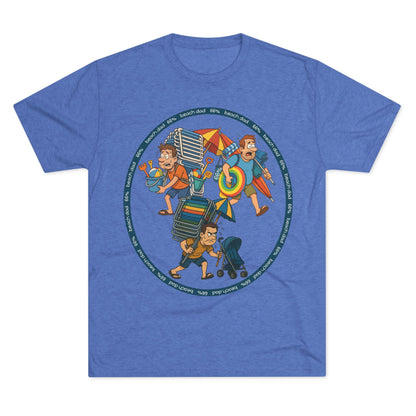 Beach Dad 66% Trifecta Unisex Tri-Blend Tee