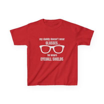 Eyeball Shields Daddy Kids T-shirt in Red | 66 Percent