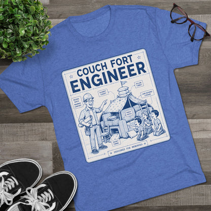 Overboard Dad Fort 66% Tri-Blend Tee