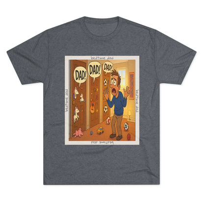 “DAAAD!” on repeat. This 66% tee is for every dad who’s survived the bedtime boss level — barely. Worn out, proud, and still undefeated.