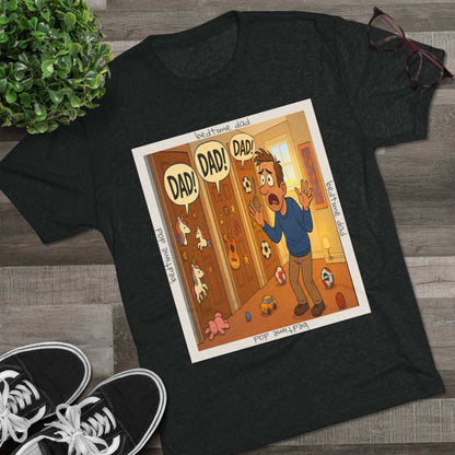 “DAAAD!” on repeat. This 66% tee is for every dad who’s survived the bedtime boss level — barely. Worn out, proud, and still undefeated.