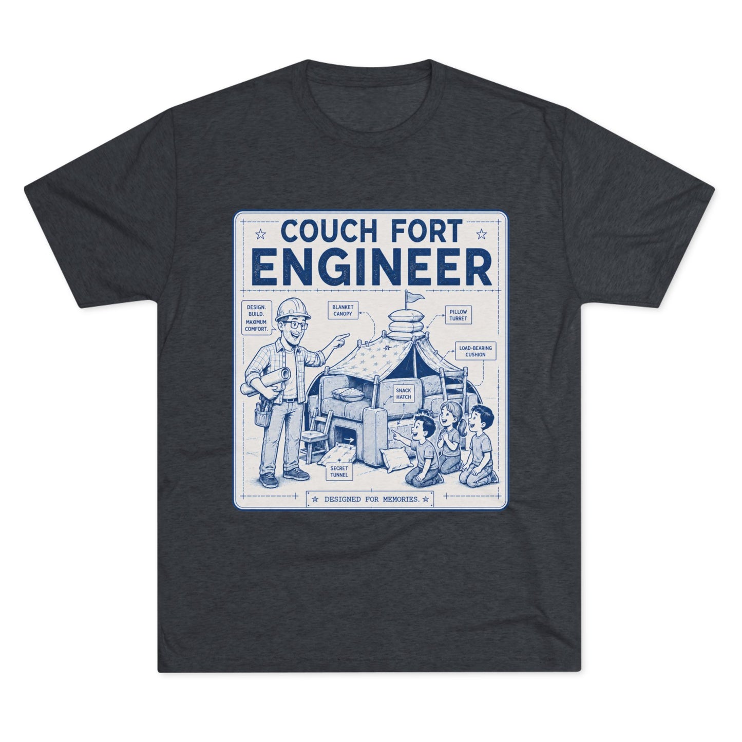 Overboard Dad Fort 66% Tri-Blend Tee