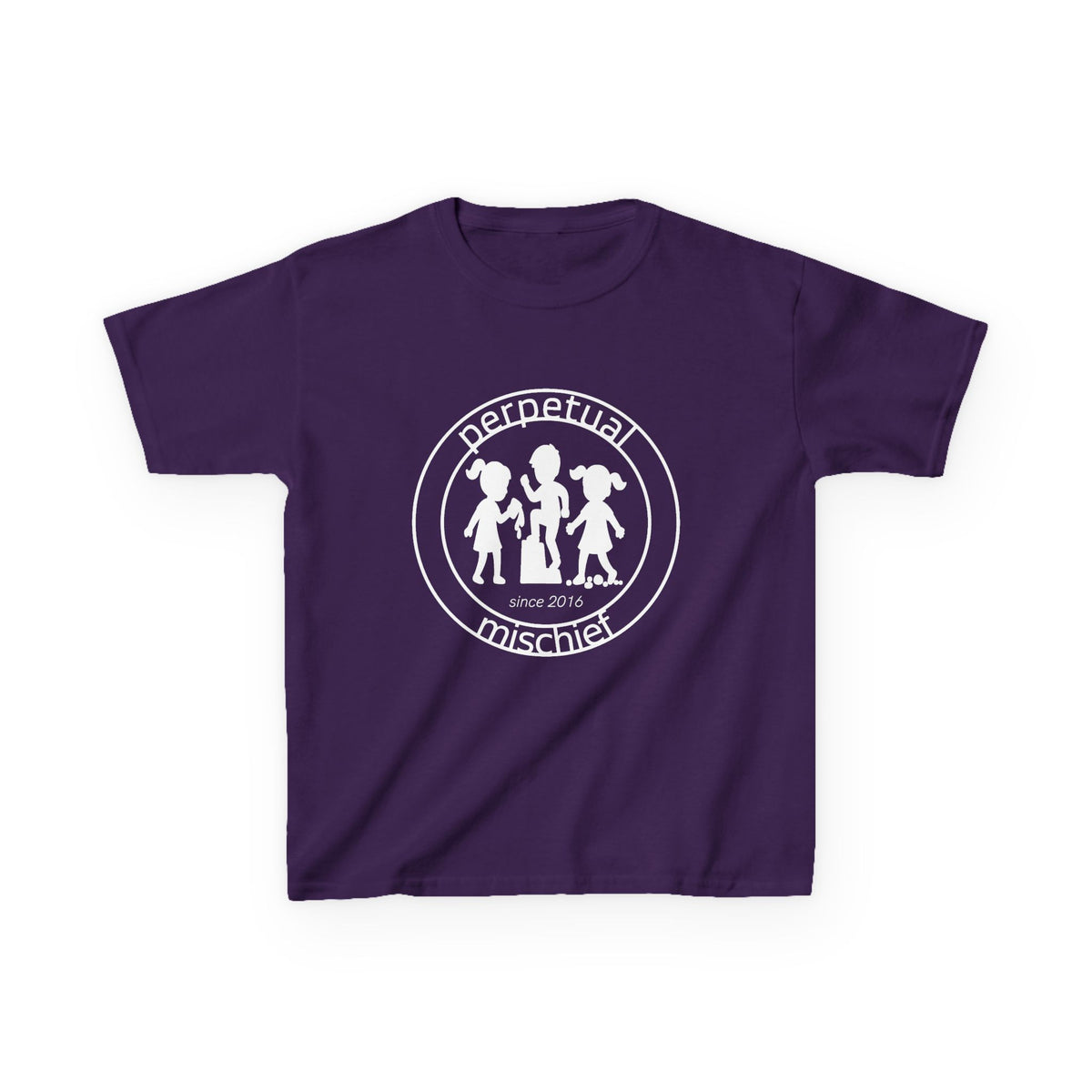 Perpetual Mischief Kids T-shirt in Purple | 66 Percent