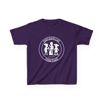 Perpetual Mischief Kids T-shirt in Purple | 66 Percent