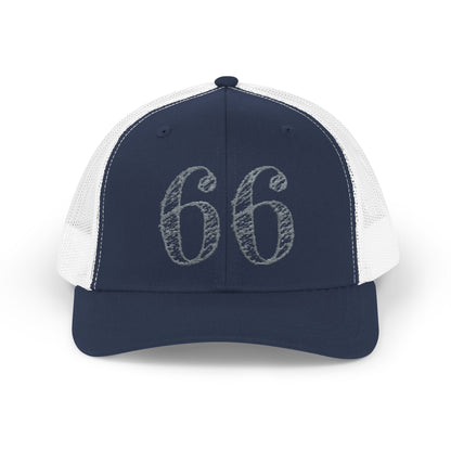 66% Snapback Trucker Hat in Navy / White | 66 Percent