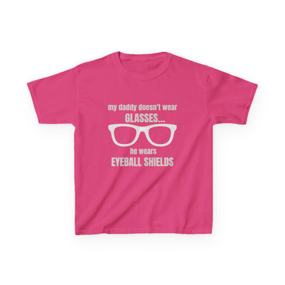 Eyeball Shields Daddy Kids T-shirt in Heliconia | 66 Percent