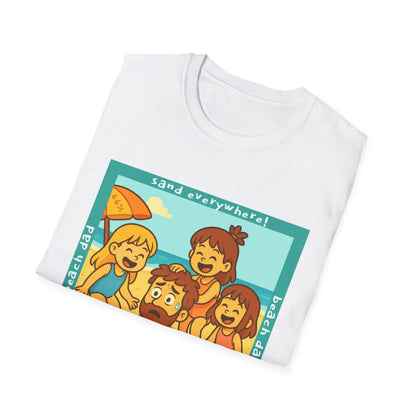 Beach Dad Buried Cotton Tee - 66 Percent