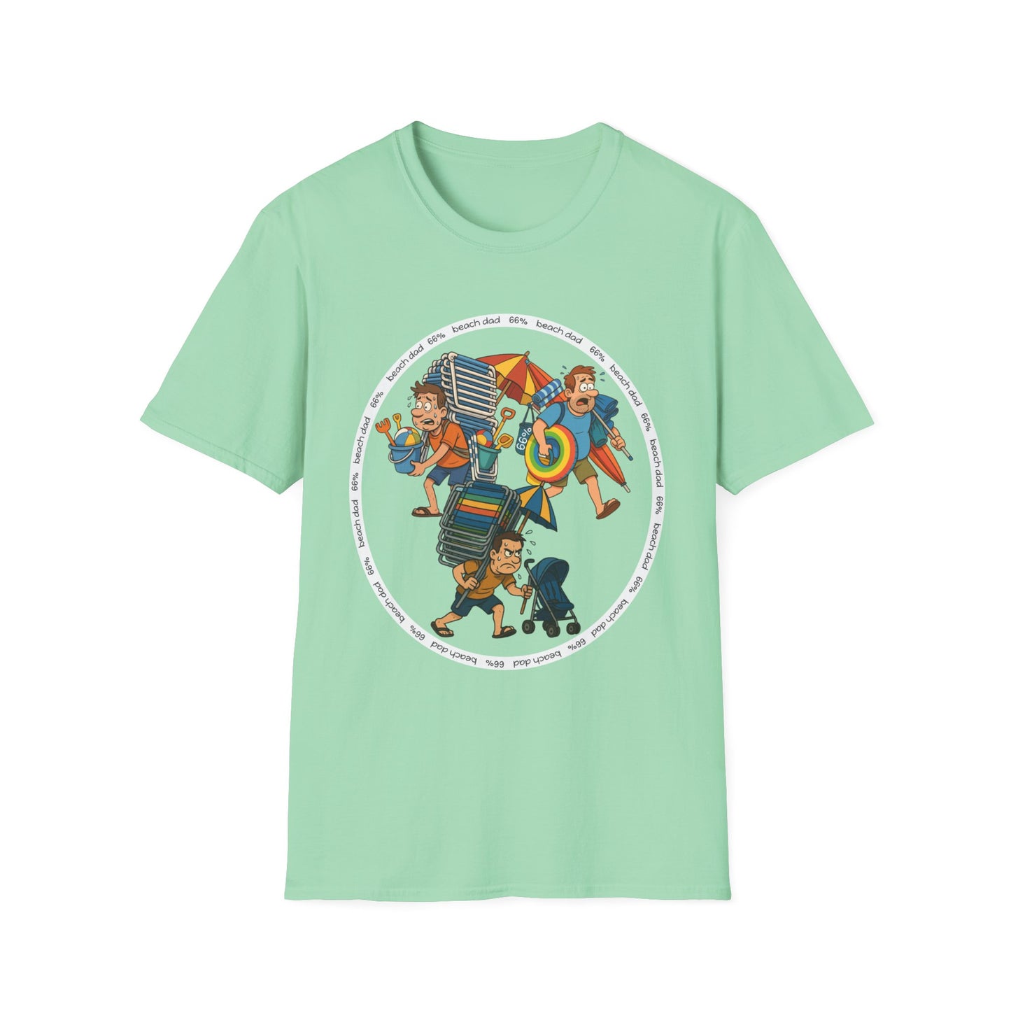 Beach Dad Trifecta Cotton Tee - 66 Percent