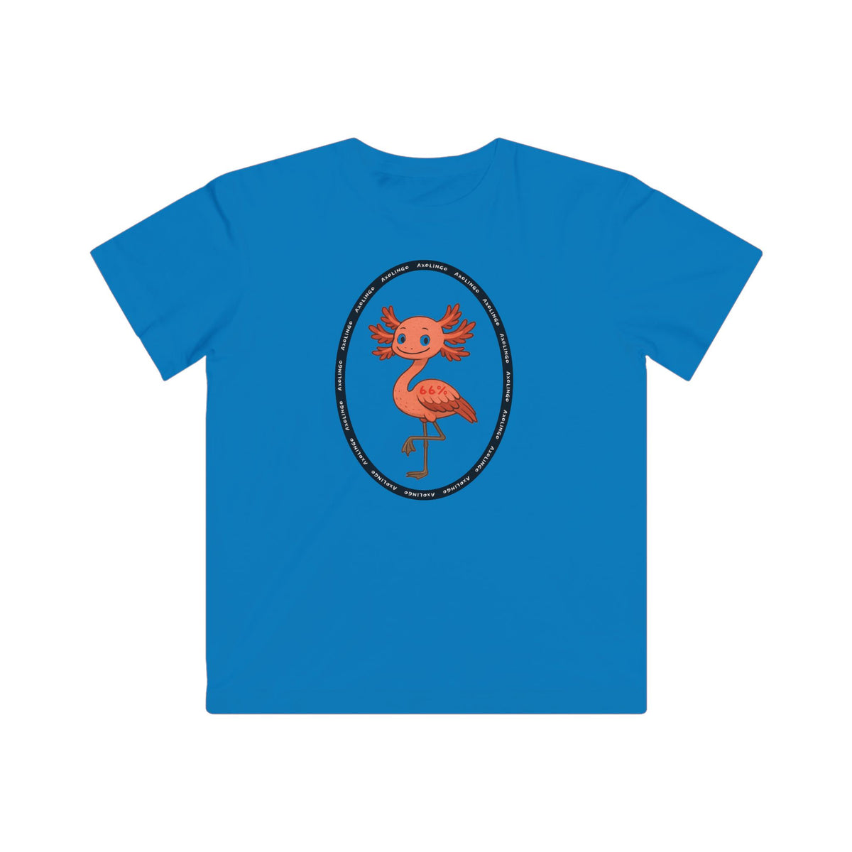 Axolingo Kids T-shirt in Cobalt | 66 Percent