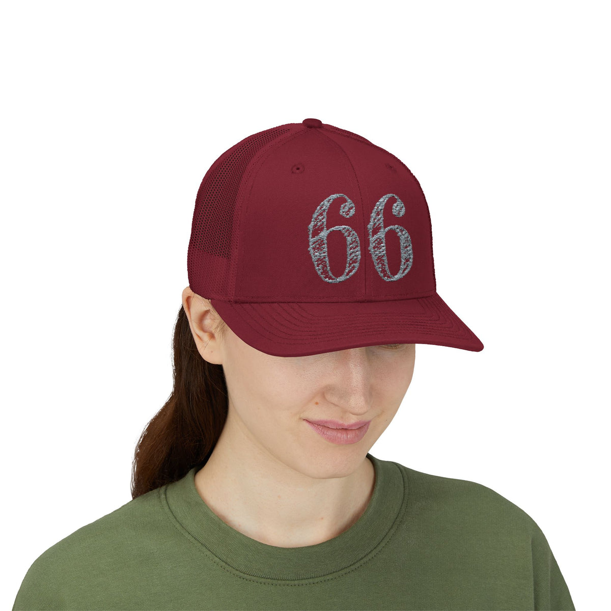 66% Snapback Trucker Hat product view 69 - 66 Percent