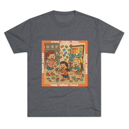 Paint Cards Tri-Blend T-shirt in Tri-Blend Premium Heather | 66 Percent