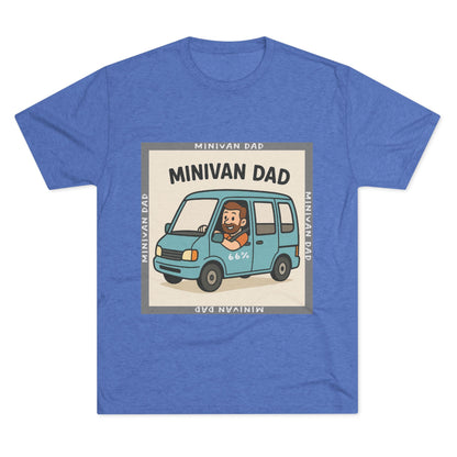 Minivan Dad Tri-Blend T-shirt in Tri-Blend Vintage Royal | 66 Percent