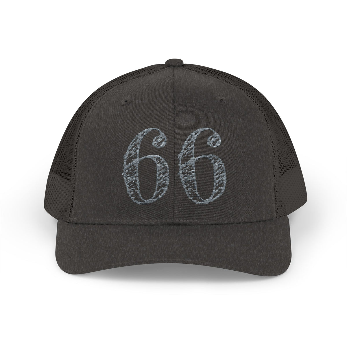 66% Snapback Trucker Hat in Dark Heather Grey | 66 Percent