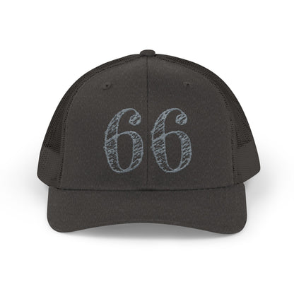 66% Snapback Trucker Hat in Dark Heather Grey | 66 Percent