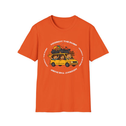 Hooray! The Dump Cotton T-shirt in Orange | 66 Percent