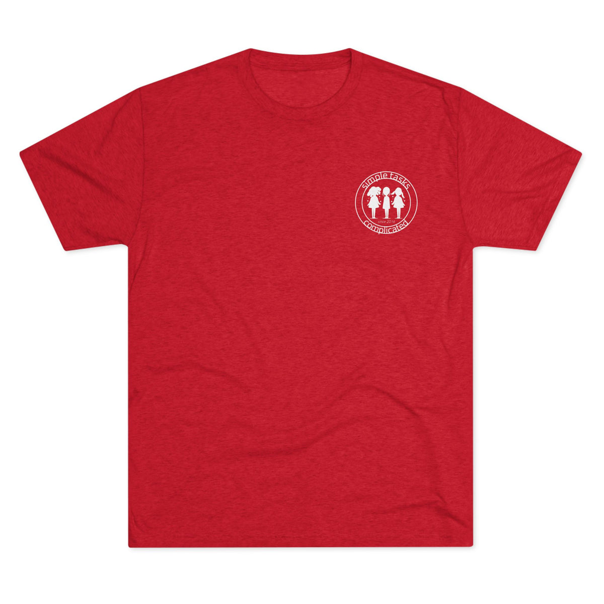 Simple Tasks Complicated Tri-Blend T-shirt in Tri-Blend Vintage Red | 66 Percent