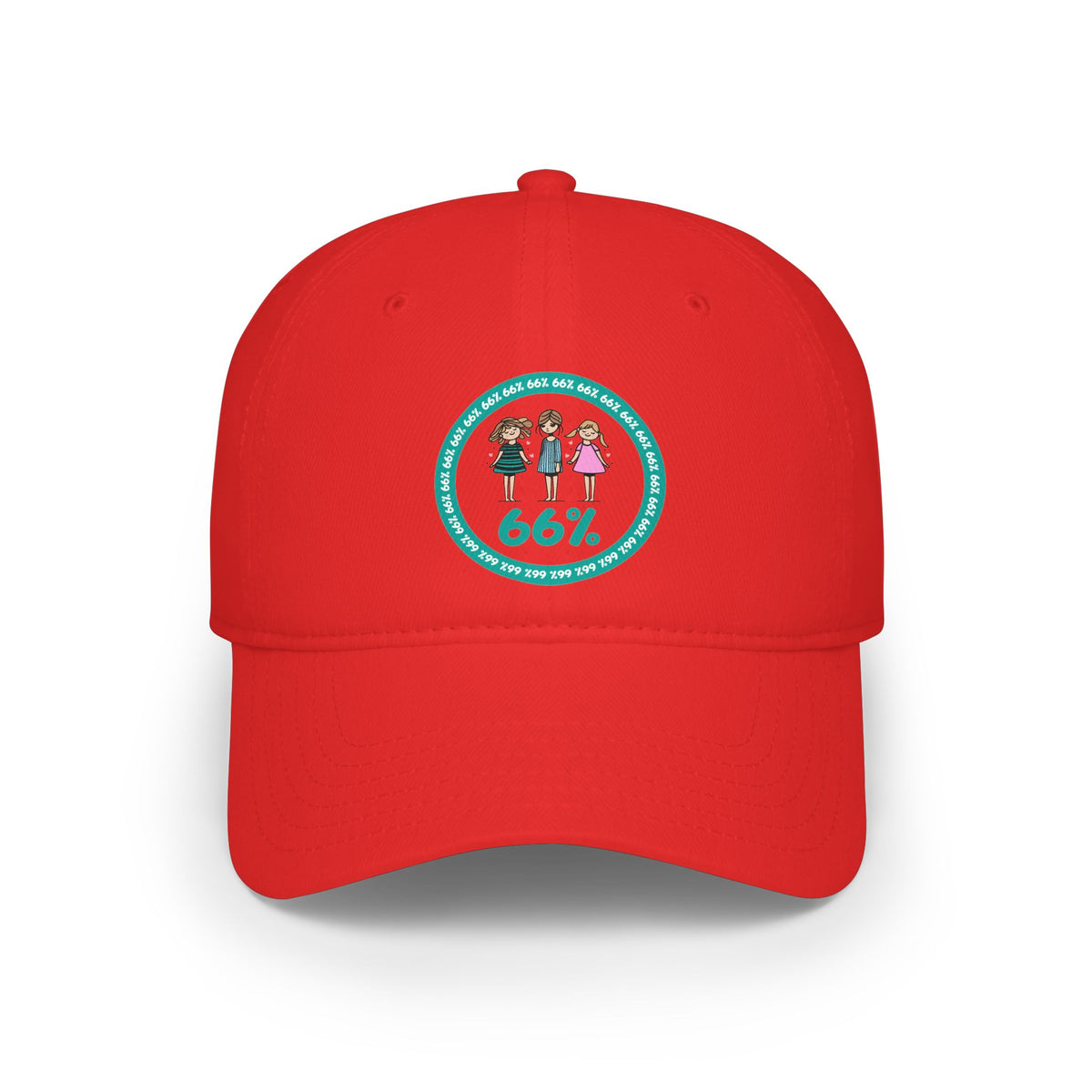 Original Design 3 Girls Hat in Red | 66 Percent
