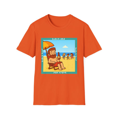 Beach Dad Beach Beer Cotton Tee - 66 Percent