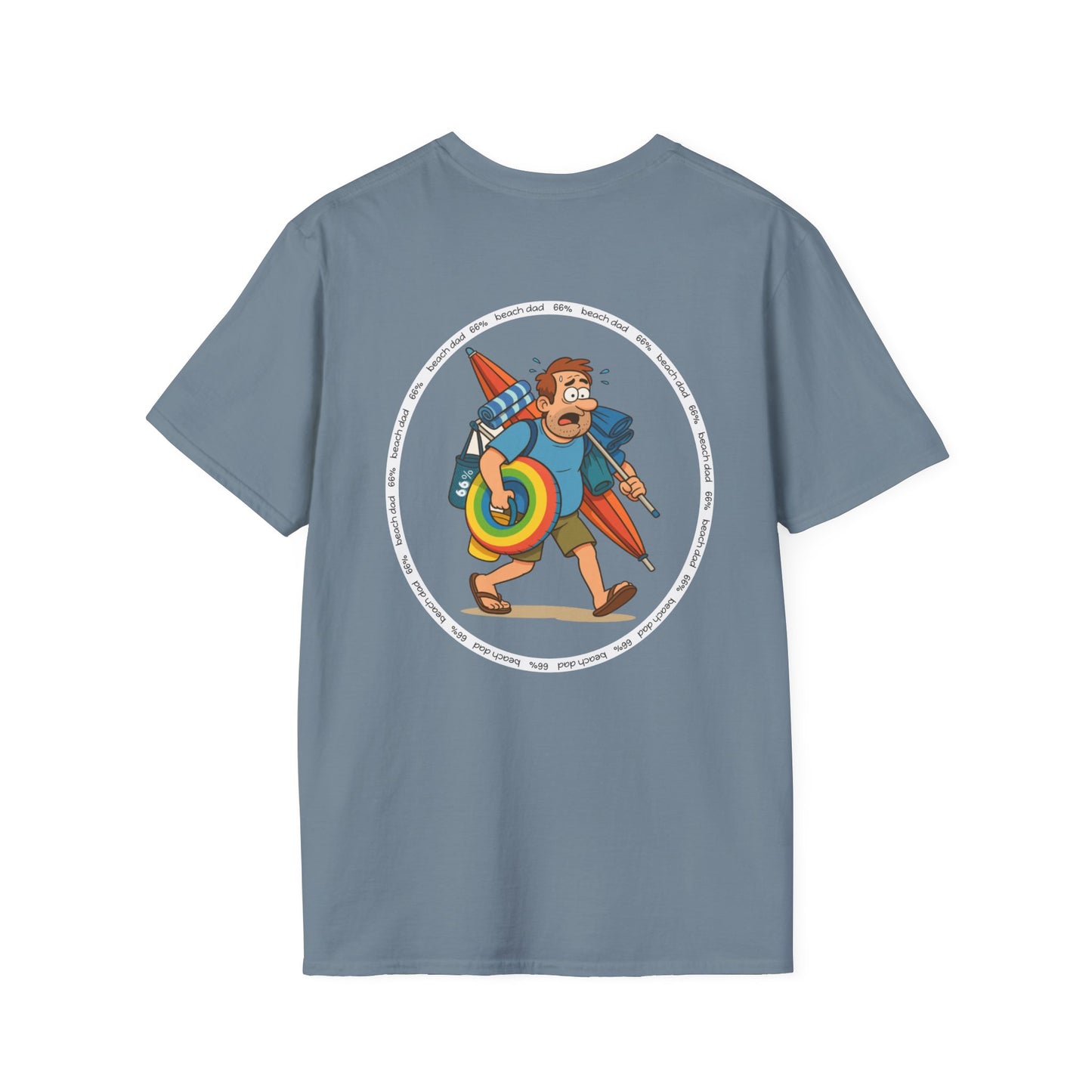 Beach Dad Logo Cotton Tee - 66 Percent