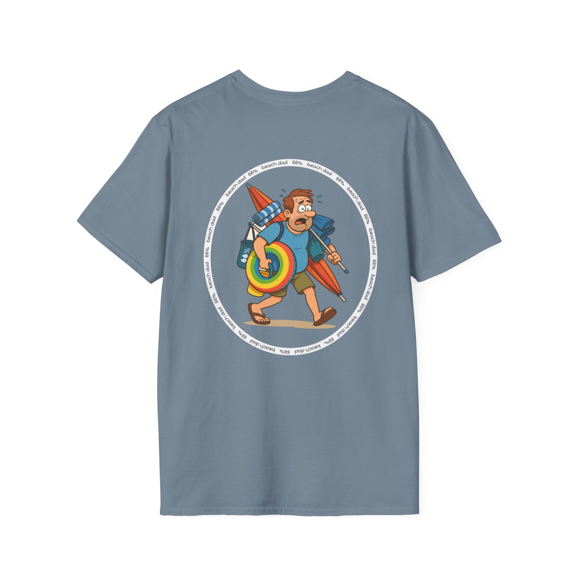 Beach Dad Logo Cotton Tee - 66 Percent