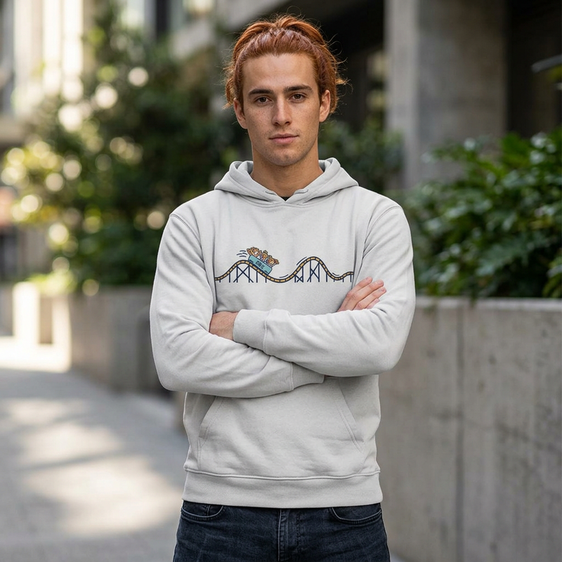 Roller Coaster Lightweight Hoodie product view 8 - 66 Percent