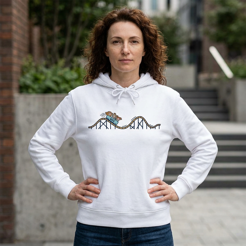 Roller Coaster Lightweight Hoodie product view 7 - 66 Percent