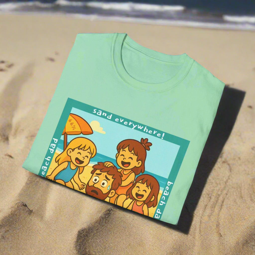 Beach Dad Buried Cotton Tee