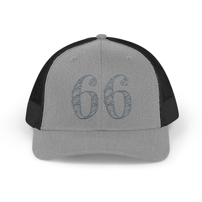 66% Snapback Trucker Hat in Heather Grey / Black | 66 Percent