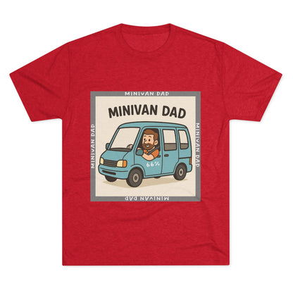 Minivan Dad Tri-Blend T-shirt in Tri-Blend Vintage Red | 66 Percent