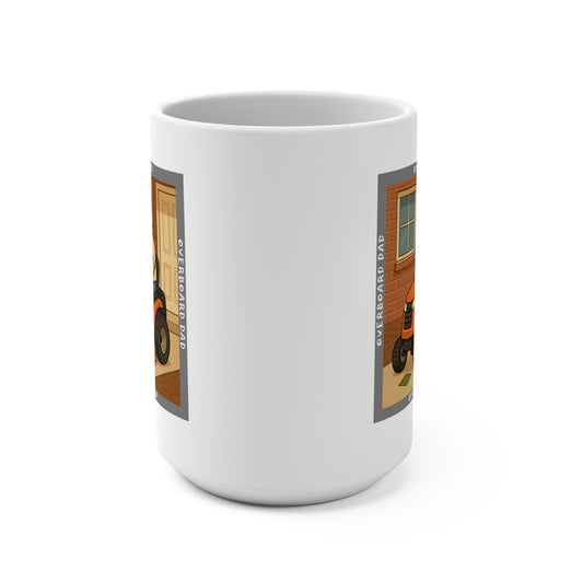 Overboard Dad Mower Mug - 15 oz ceramic mug product image 2