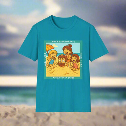 Beach Dad Buried Cotton Tee - 66 Percent