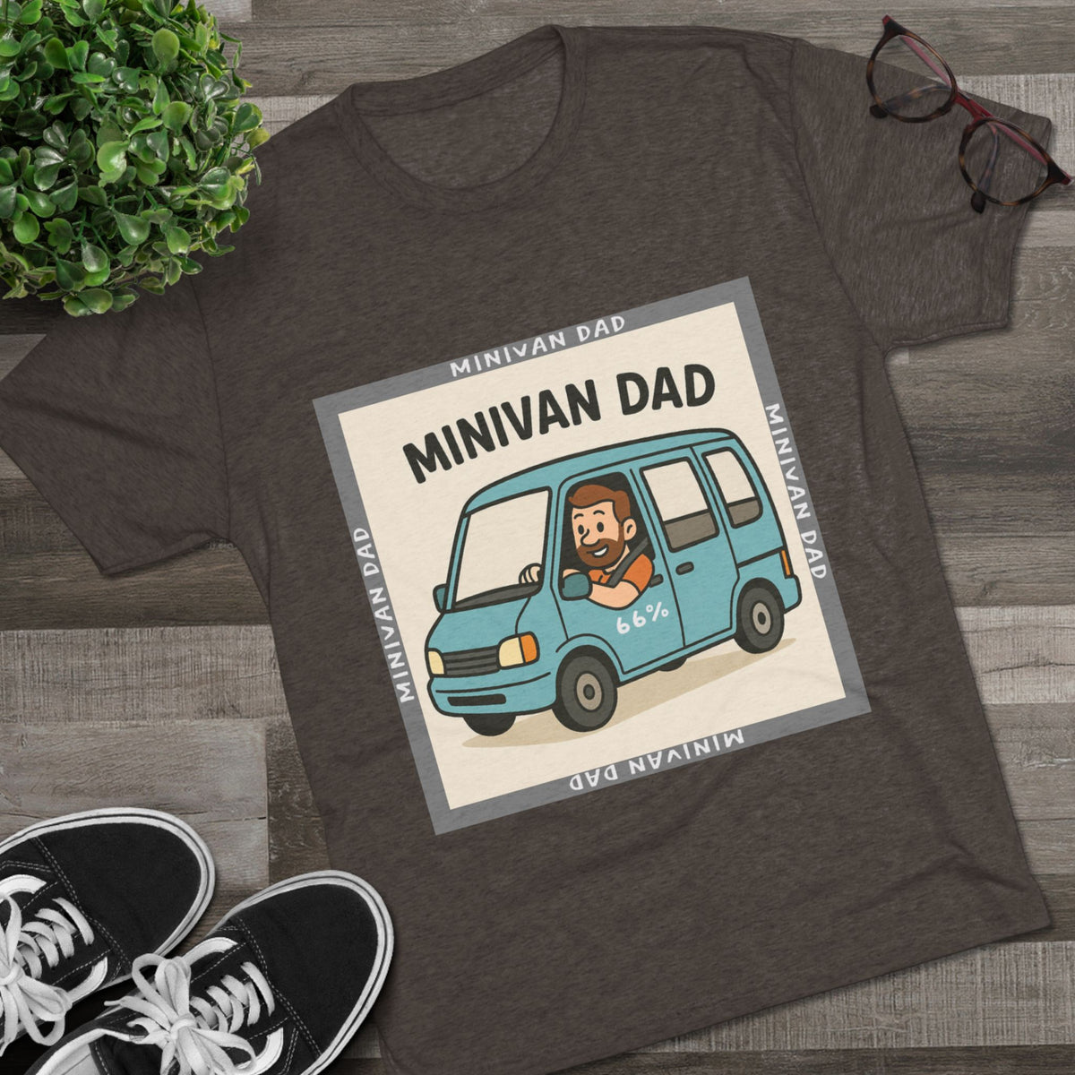 Minivan Dad Tri-Blend Tee product view 15 - 66 Percent