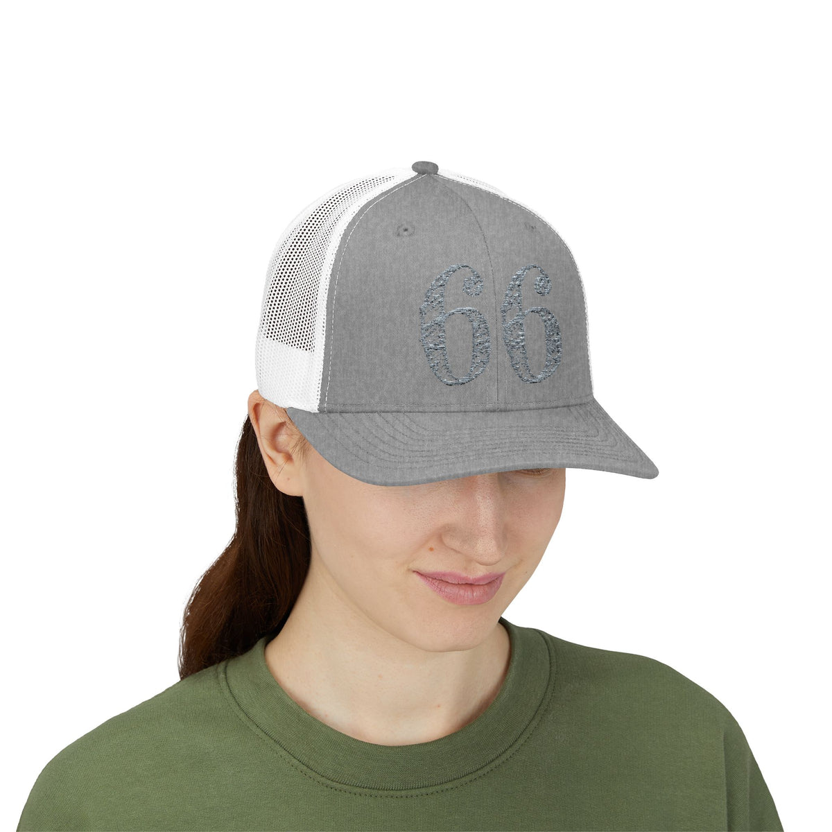 66% Snapback Trucker Hat product view 61 - 66 Percent
