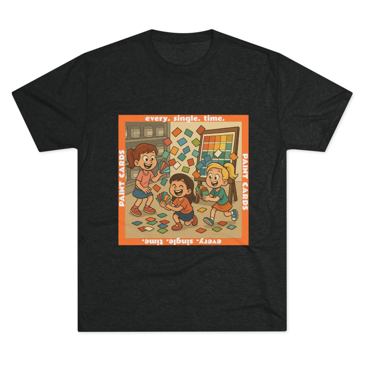 Paint Cards Tri-Blend Tee product view 12 - 66 Percent