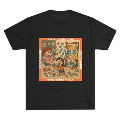 Paint Cards Tri-Blend Tee product view 12 - 66 Percent