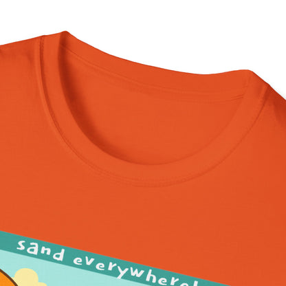 Beach Dad Buried Cotton Tee - 66 Percent