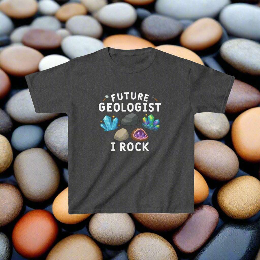 Future Geologist "I ROCK" Kids Tee - 66 Percent