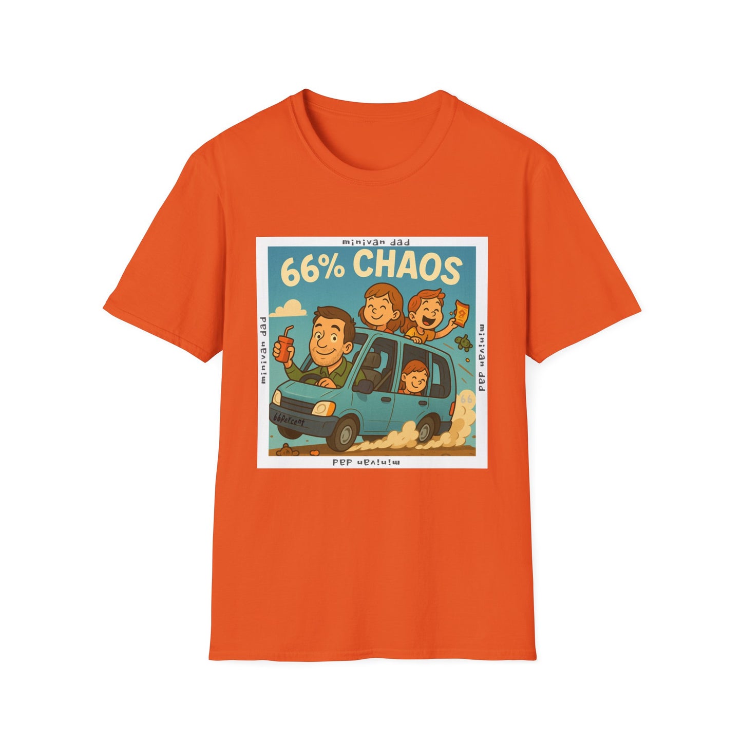 Minivan Dad Chaos Cotton Tee - 66 Percent