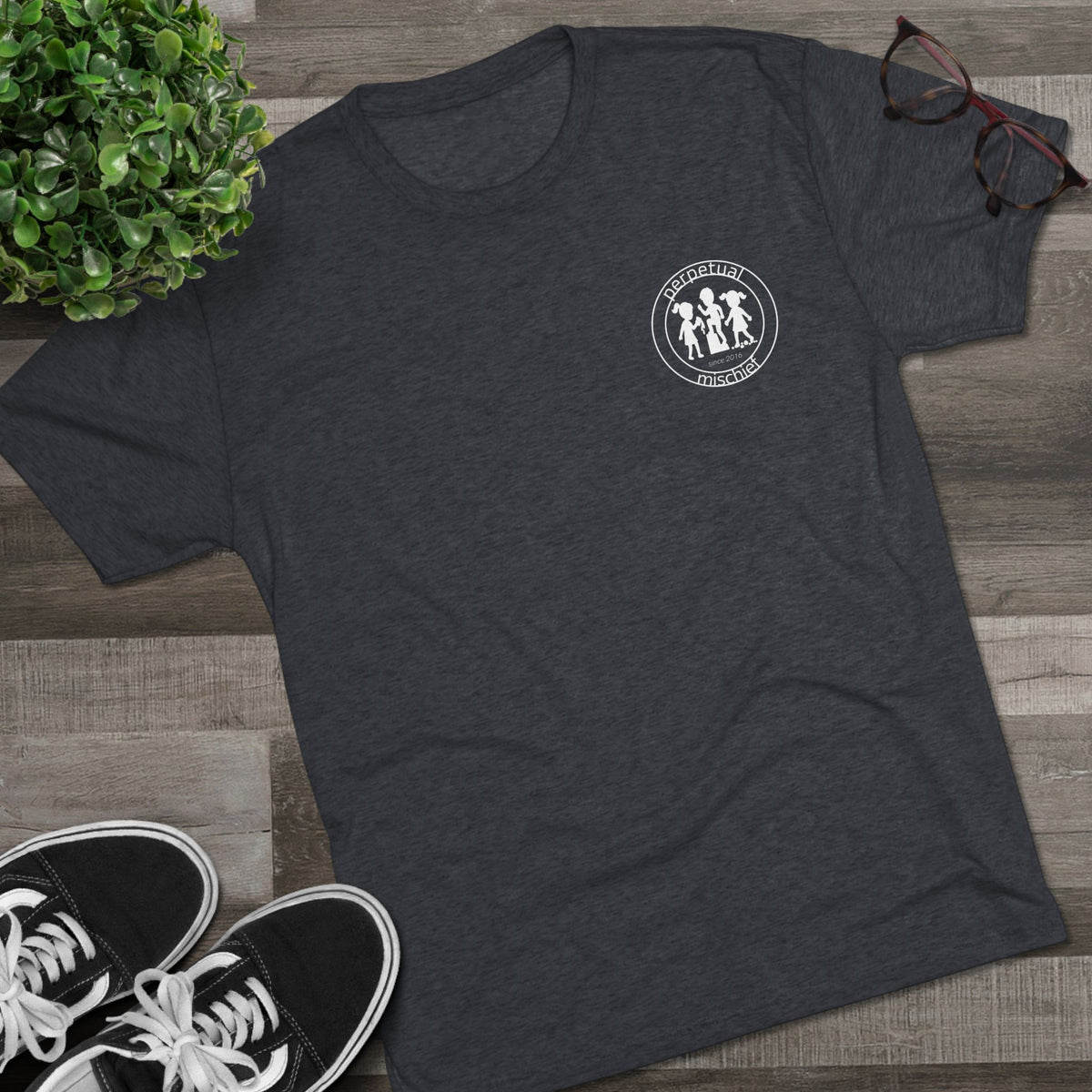 Perpetual Mischief Tri-Blend Tee product view 19 - 66 Percent