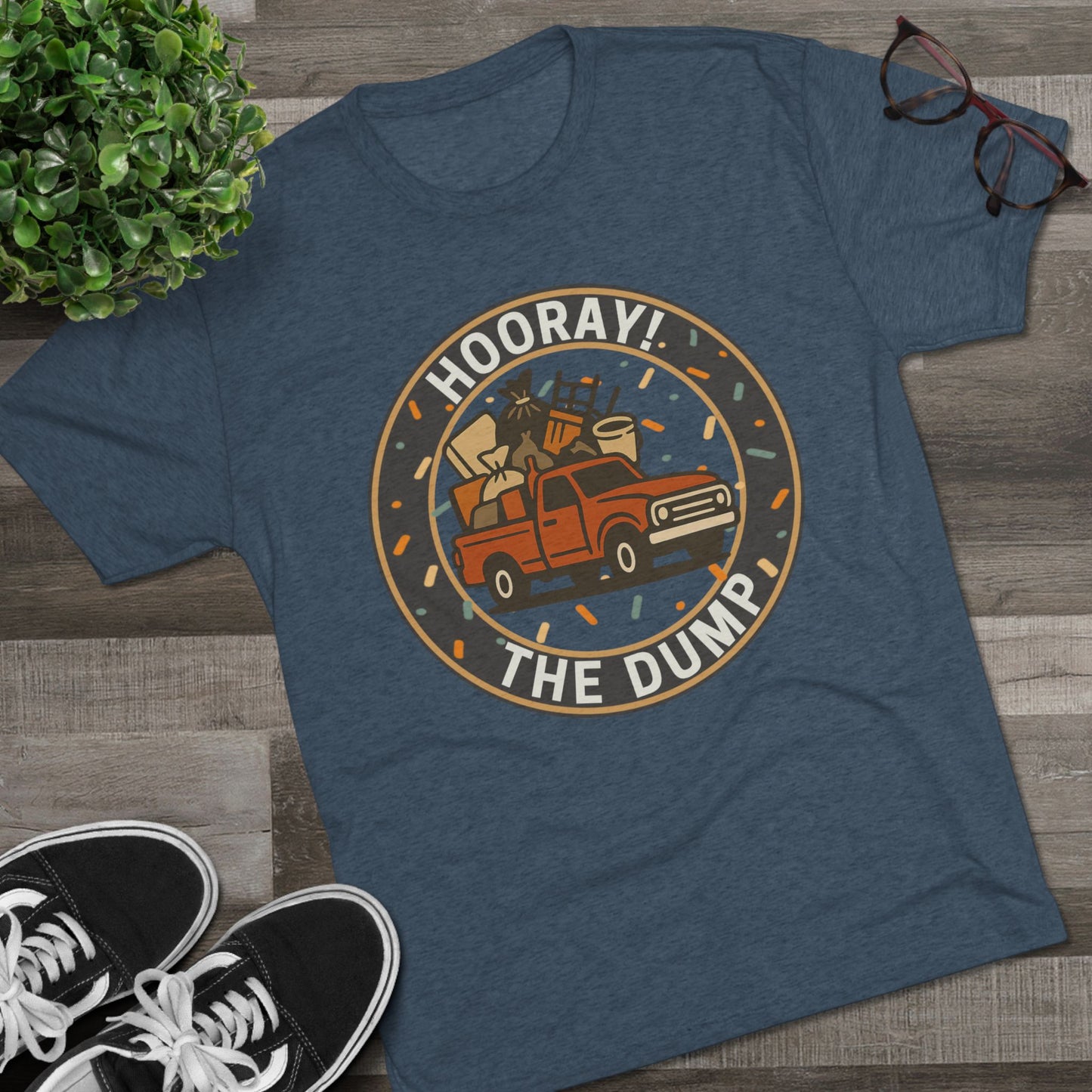 Hooray! The Dump Patch Tri-Blend Tee