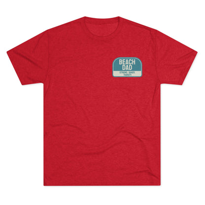 Beach Dad Logo Tri-Blend Tee - 66 Percent